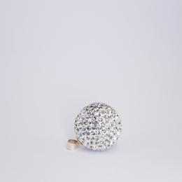 Swarovski gömb medál-nagy méretű fehér - zilai-agmg001